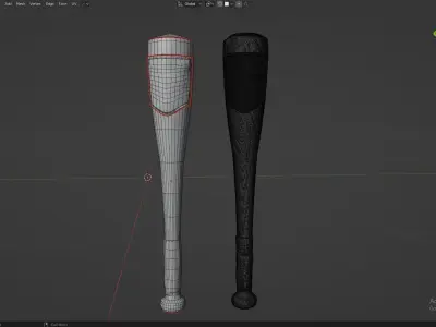 BaseBall Game-Ready Object Low-poly 3D model