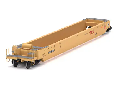 Husky Stack Railcar TTX 3D model