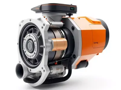 Futuristic Engine Component Model Pack Low-poly 3D model