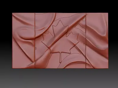 Flag Canada  3D print model