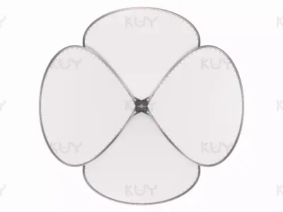 petal module Low-poly 3D model