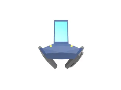 Future Car v1 005 Low-poly 3D model