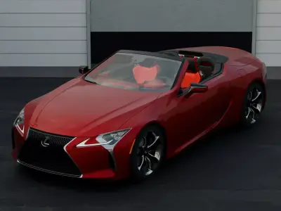 Lexus LC 500 High Detail 3D Model 3D model
