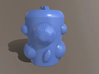 BALLS PEN CUP 3D print model