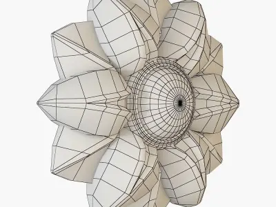cnc flower rosette 3D print model