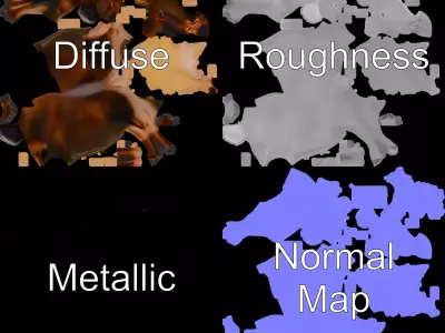 Majestic Moose model pack Low-poly 3D model