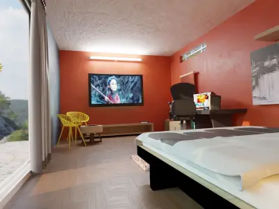 Modern Bedroom Interior 3D model