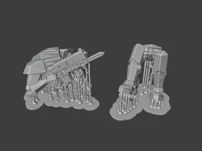 Lancer RPG NPC Assault Mech - Pyramidion Free 3D print model