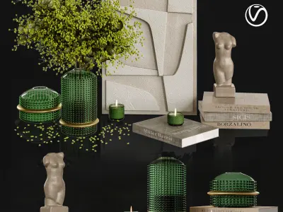 Decor set 002 3D model