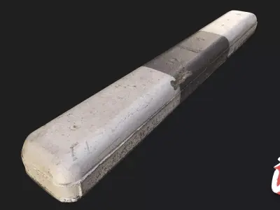 Concrete Borders Pack 01 - Stonelake3D Low-poly 3D model