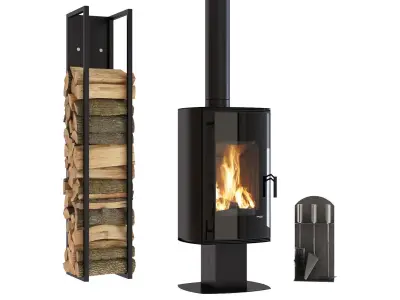  Stove-fireplace Defro Home Orbis 3D model