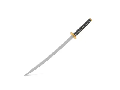 Elegant Katana model pack Low-poly 3D model