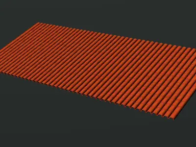 Roof tiles 2406 3D model