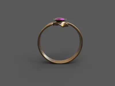 High-Quality 3D Ring Model Low-poly 3D model 13