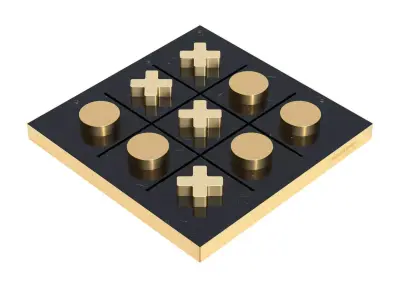 Tip Tap Toe Table Game Free 3D model