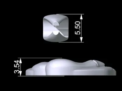 Baby and Mother Pendant 3D print model