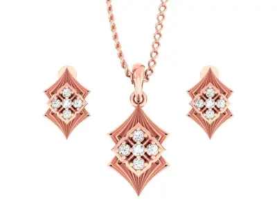 Pendant Earrings combo - 299 3D print model