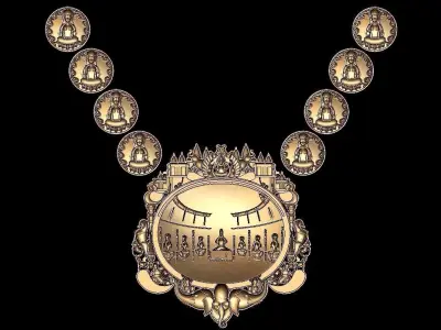 LAXMIJI NECKLACE DARBAR 3D print model