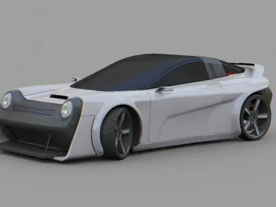Porche concept car 3D model