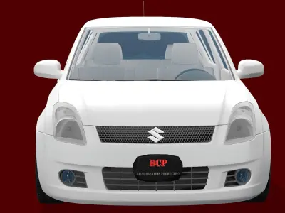 SWIFT CAR WHITE 3D model