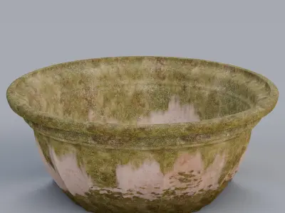 Garden urn planter 56 3D model