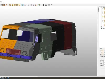 Pinzgauer 712K 6X6 Body For Print 3D print model