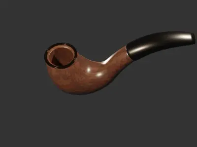 Tobacco Pipe Free 3D model