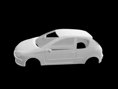 Peugeot 206 3p 3D print model