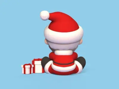 Santa Claus Star 3D print model
