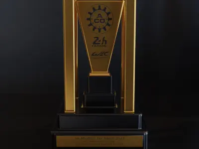 Racing Trophy - 24hrs of Le Mans Trophy Low-poly 3D model