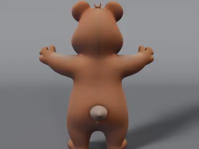 bear statue 3D model purchase