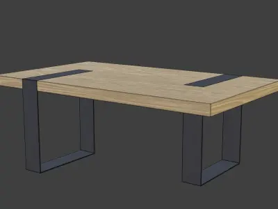 Coffee Table Low-poly 3D model