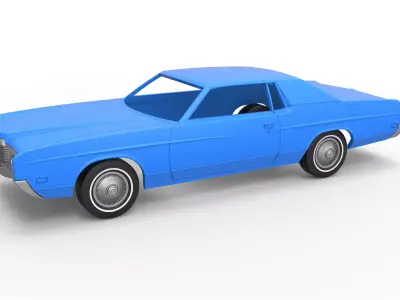 Shell and wheels LTD 1971 Scale 1 to 25 3D print model