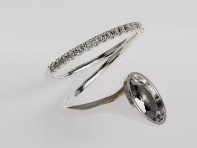 spiral ring 3D print model