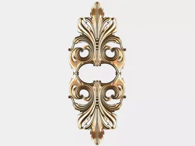 Carved decor for cnc 61 3D model