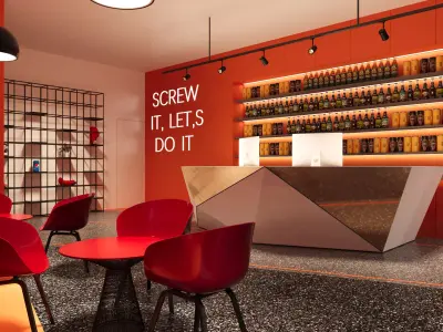 Luxury gym interior 3D model 3D model