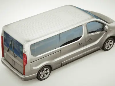Generic VAN v4 multicolors Low-poly 3D model
