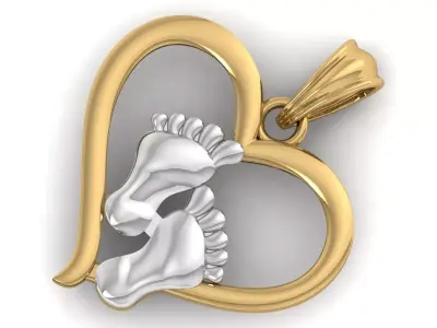 Pendant Necklace 3D print model shop