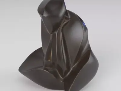 Bronze sculpture Sally Grant Sculpture 3D model