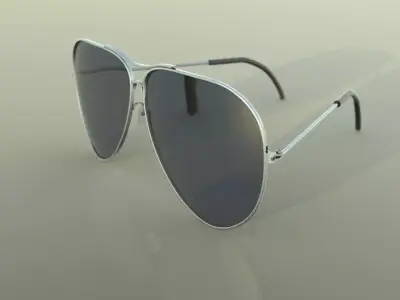 Sunglasses aviator Free 3D model