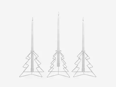 Christmas Tree Candlestick 3D model