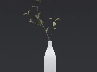 Tree Branch In Vase III 3D model