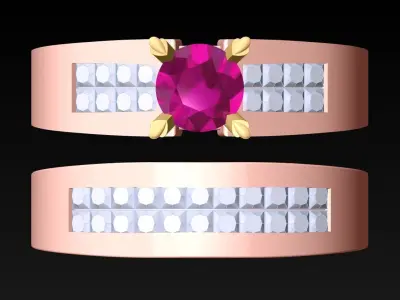 Diamond Ring - Womens Rings - N416039 3D print model