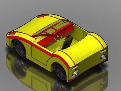 Gt sports car Free 3D model