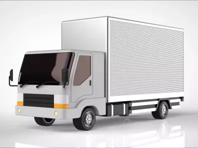 truck delivery 3D model