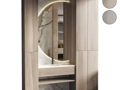 Bathroom set 01 3D model