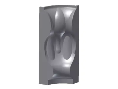 Concrete Vase Mold 3D print model 3D print model