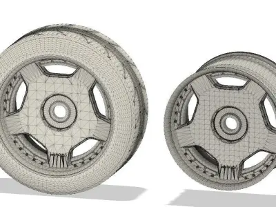 12MM HEX RC Wheels 3P Converted AMG Monoblocs  3D print model