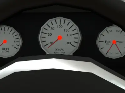 Affekta A212 Classic Concept Car - Low Poly 3D Model 3D model