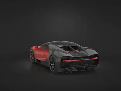 Bugatti Chiron Sport  Low-poly 3D model